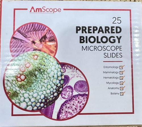 Amscope prepared biology - amscope, 25
