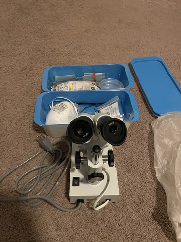 Amscope microscope with slides - microscope,